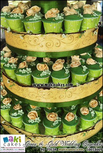 greengoldweddingcupcakes makicakes