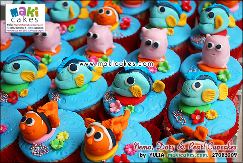 dory and nemo. Nemo Dory amp; Pearl Cupcakes__